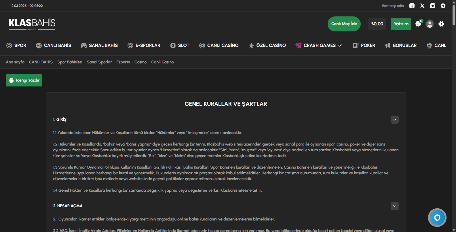 Klasbahis Giriş Adresi Kaç Oldu?