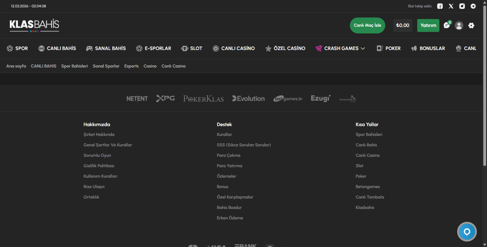 Klasbahis En Sevilen Oyunlar