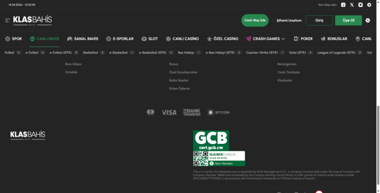 Klasbahis Payfix ile Yatırım ve Bonus