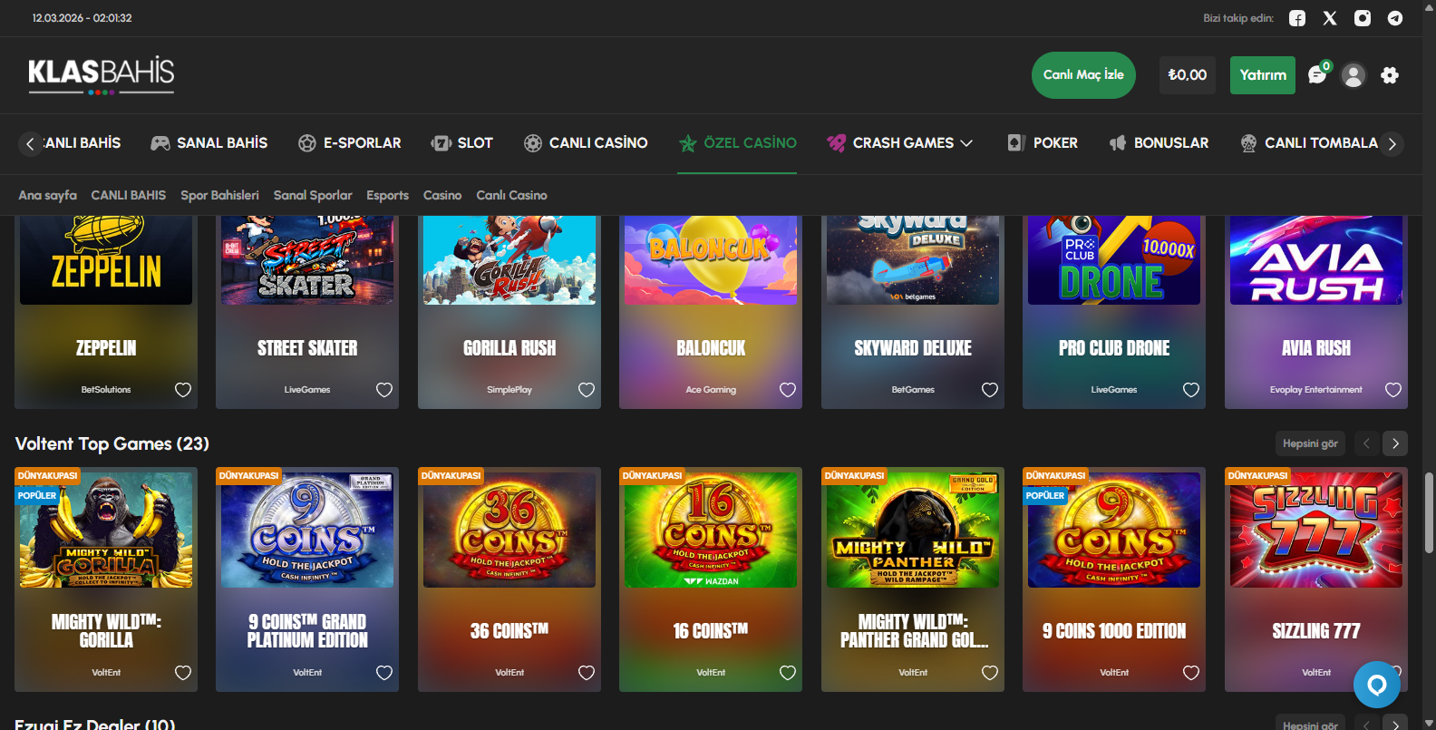 Klasbahis Canlı Bahis